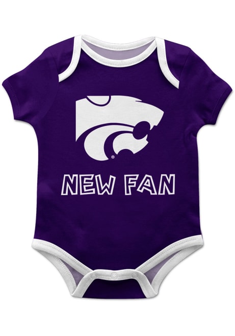 Baby Purple K-State Wildcats New Fan Short Sleeve One Piece