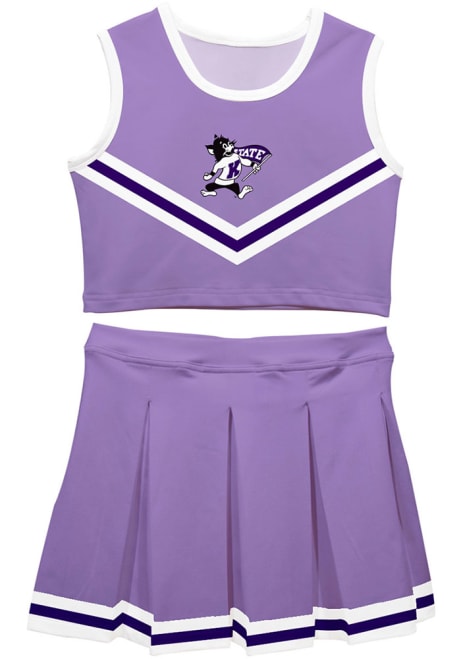 Toddler Girls K-State Wildcats Lavender Vive La Fete Ashley 2 Pc Cheer Sets