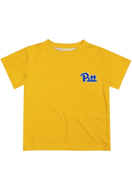 Youth Pitt Panthers Gold Vive La Fete Impressions Short Sleeve T-Shirt