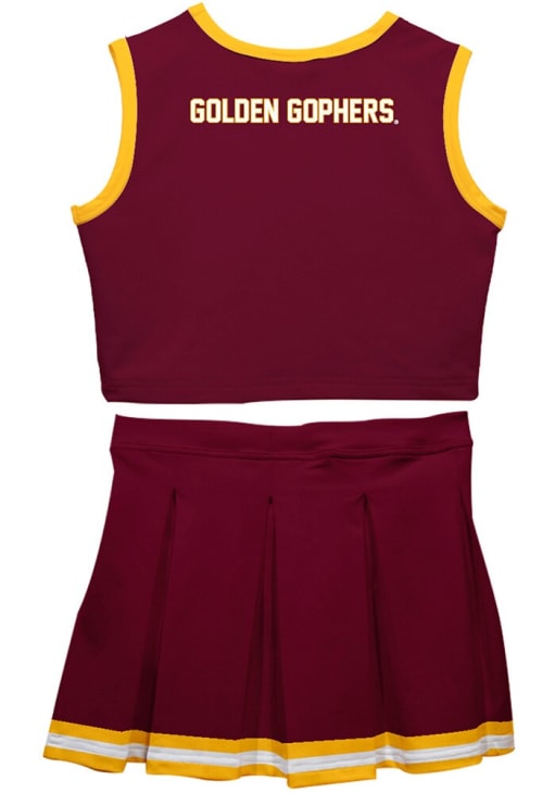 Vive La Fete Minnesota Golden Gophers Girls Maroon Ashley 2 Pc Set Cheer