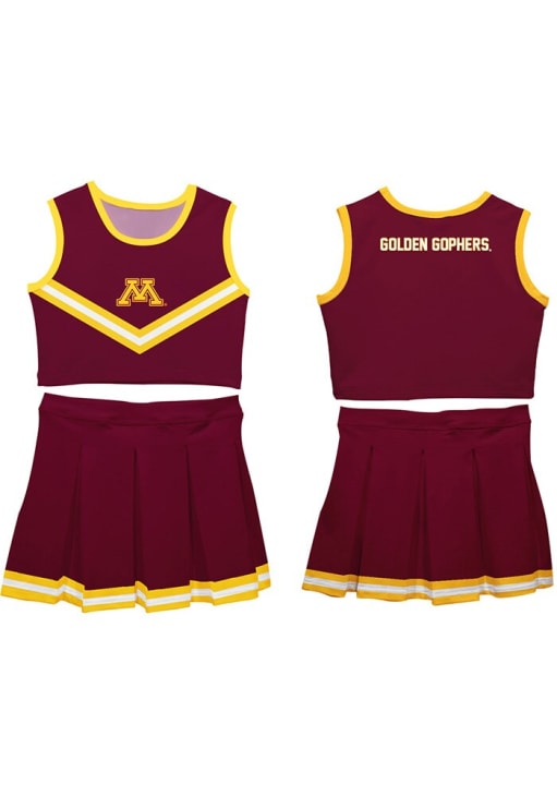 Vive La Fete Minnesota Golden Gophers Girls Maroon Ashley 2 Pc Set Cheer