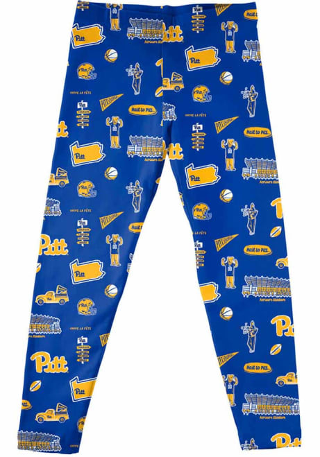 Infant Girls Pitt Panthers Blue Vive La Fete Impressions Bottoms Leggings