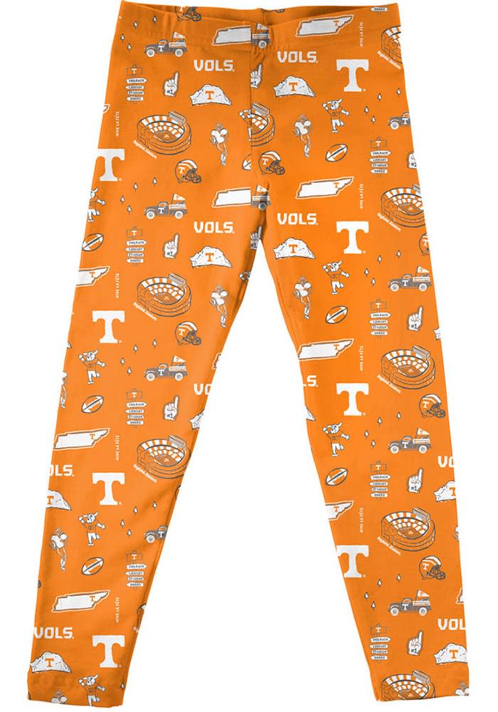 Vive La Fete Tennessee Volunteers Infant Girls Orange Impressions Bottoms Leggings