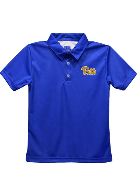 Youth Pitt Panthers Blue Vive La Fete Team Style Short Sleeve Polo Shirt