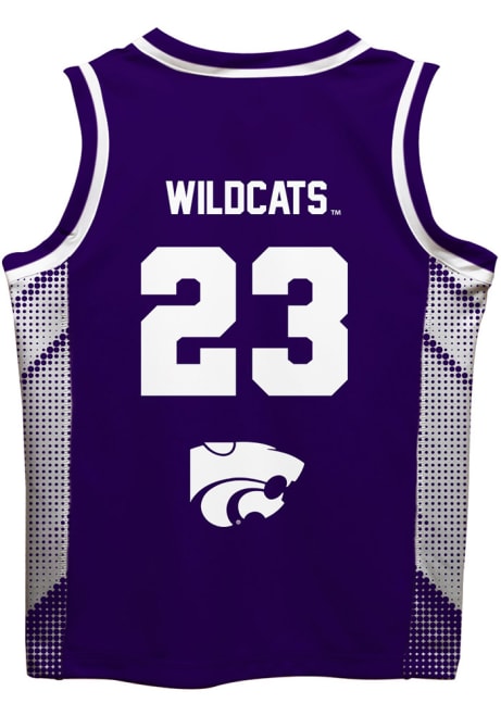 Youth K-State Wildcats Purple Vive La Fete Mesh Basketball Jersey Jersey