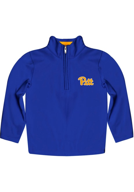 Toddler Pitt Panthers Blue Vive La Fete Felix Long Sleeve Qtr Zip