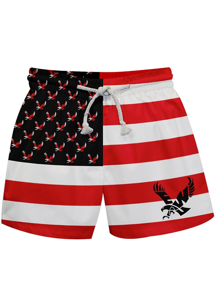 Vive La Fete Eastern Washington Eagles Youth GREEN Flag Swim Trunks