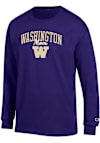 Main image for Mens Washington Huskies Purple Champion Mom Script Jersey Tee