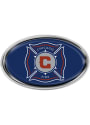 Chicago Fire Domed Oval Car Emblem - Blue