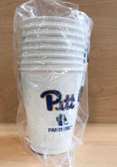 Blue Pitt Panthers 16oz 8 pack Disposable Cups