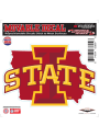 Iowa State Cyclones State Shape Team Color Auto Decal - Cardinal