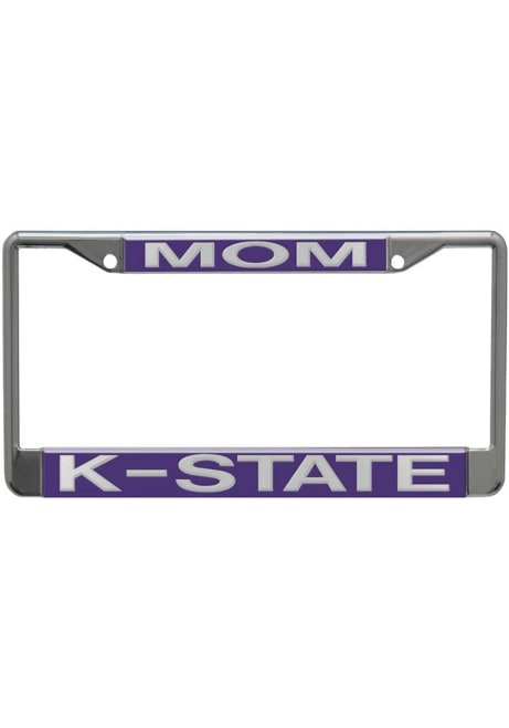 K-State Wildcats Purple  Acrylic Mom License Frame