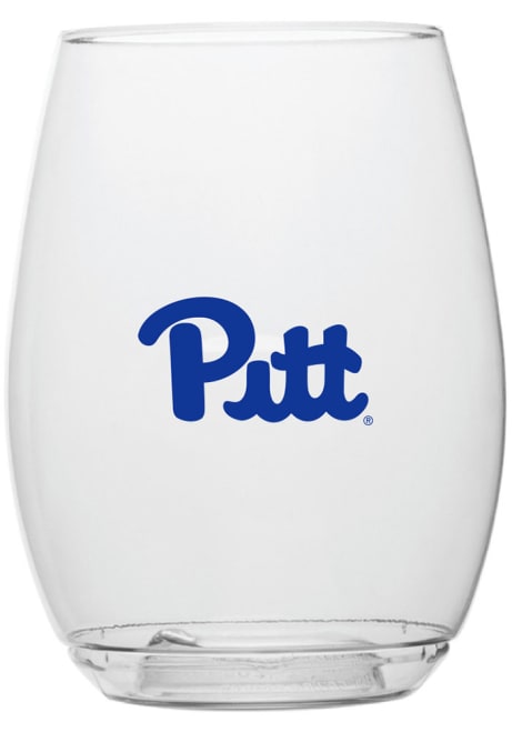 Blue Pitt Panthers 16oz Stemless Wine Glass