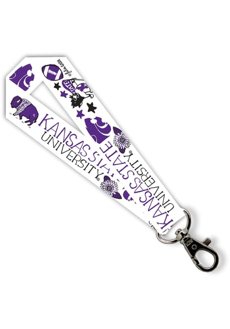 Purple K-State Wildcats Julia Gash Keychain
