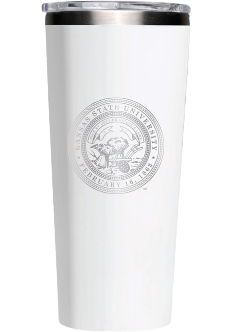 White K-State Wildcats 24oz Corkcicle Stainless Steel Tumbler