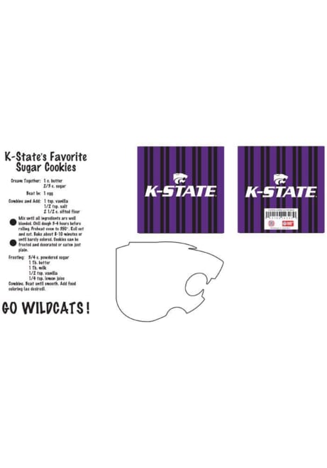 Purple K-State Wildcats Logo Kitchen Cookie Cutters