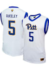 Main image for Jayda Queeley Mens White Pitt Panthers NIL Basketball Jersey