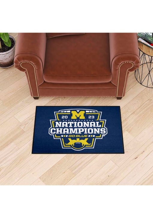 Michigan Wolverines Man Cave Starter Mat Accent Rug - 19in. X