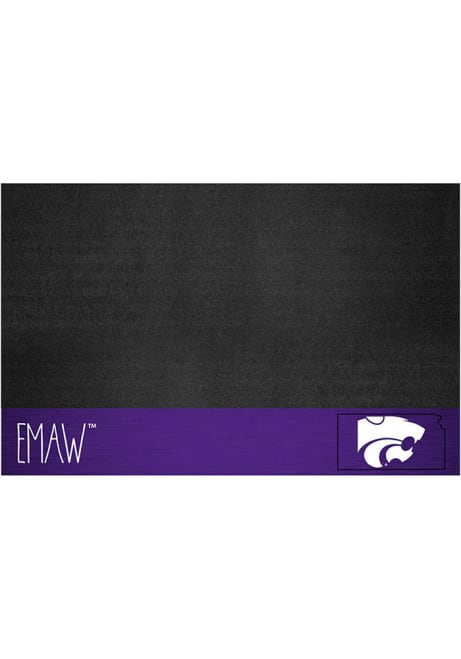 Black K-State Wildcats Southern Style 26x42 Grill Mat