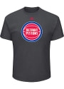 Majestic Detroit Pistons Charcoal Team Logo Tee
