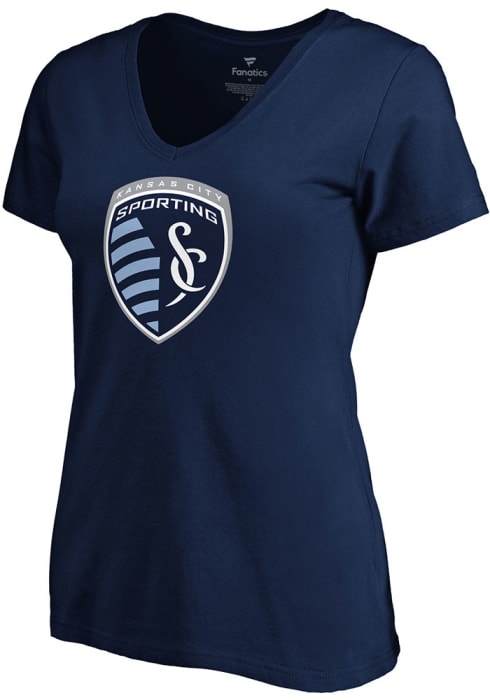 Sporting Kansas City Womens Official Logo T-Shirt - Navy Blue