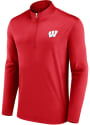 Wisconsin Badgers Team Poly 1/4 Zip Pullover - Red