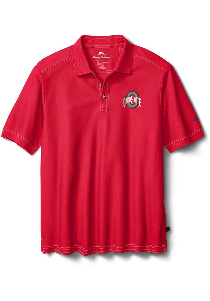 Tommy Bahama Buckeyes Emfielder Short Sleeve Polo