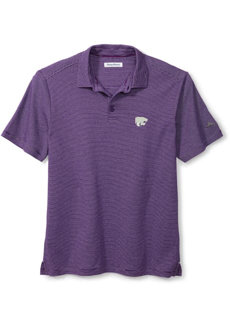 Mens K-State Wildcats Purple Tommy Bahama Sport Pacific Shore Short Sleeve Polo Shirt