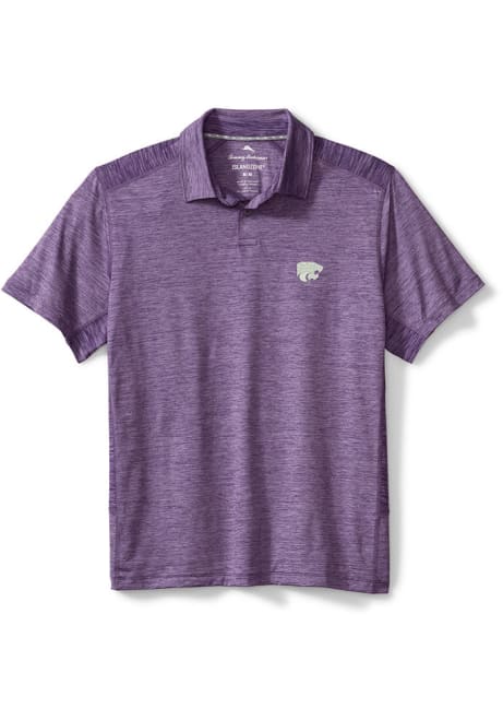 Mens K-State Wildcats Purple Tommy Bahama Delray Short Sleeve Polo Shirt