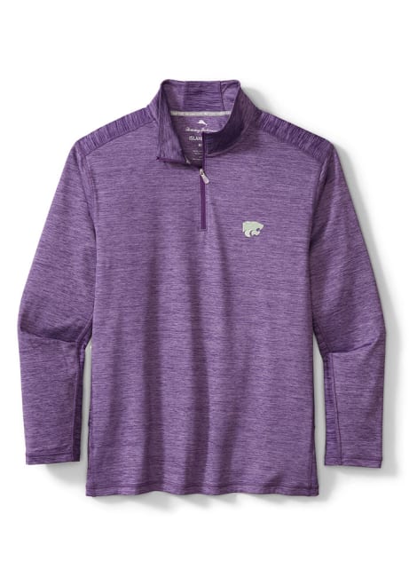 Mens K-State Wildcats Purple Tommy Bahama Sport Delray 1/4 Zip Pullover
