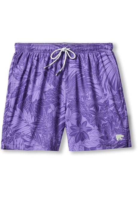 Mens K-State Wildcats Purple Tommy Bahama Sport Naples Swim Trunks