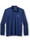 Main image for Tommy Bahama Dallas Cowboys Mens Navy Blue SPORT DELRAY FROND Long Sleeve 1/4 Zip Pullover