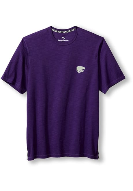 K-State Wildcats Purple Tommy Bahama Sport Bali Beach Crew Short Sleeve Fashion T Shirt