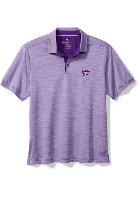 Mens K-State Wildcats Purple Tommy Bahama Sport San Raphael Short Sleeve Polo Shirt