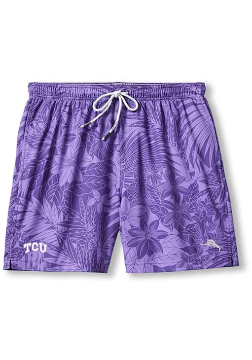 TCU Horned Frogs Mens Tommy Bahama PURPLE Sport Naples Swim Trunks