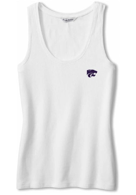 Womens K-State Wildcats White Tommy Bahama Barrier Bay Tank Top