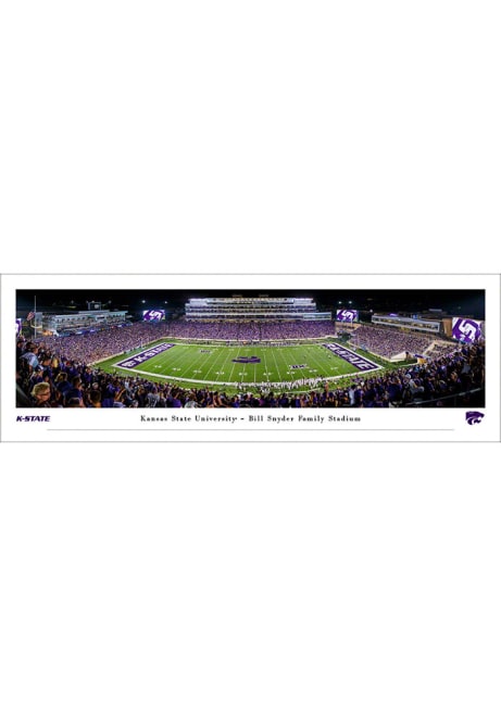 Purple K-State Wildcats Bill Snyder Family Stadium Tubed Unframed Poster