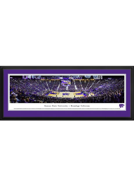 Purple K-State Wildcats Bramlage Coliseum Deluxe Framed Posters