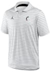 Main image for Mens Cincinnati Bearcats White Nike Tour Stripe Short Sleeve Polo Shirt