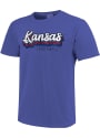 Kansas Jayhawks Womens Comfort Colors T-Shirt - Blue