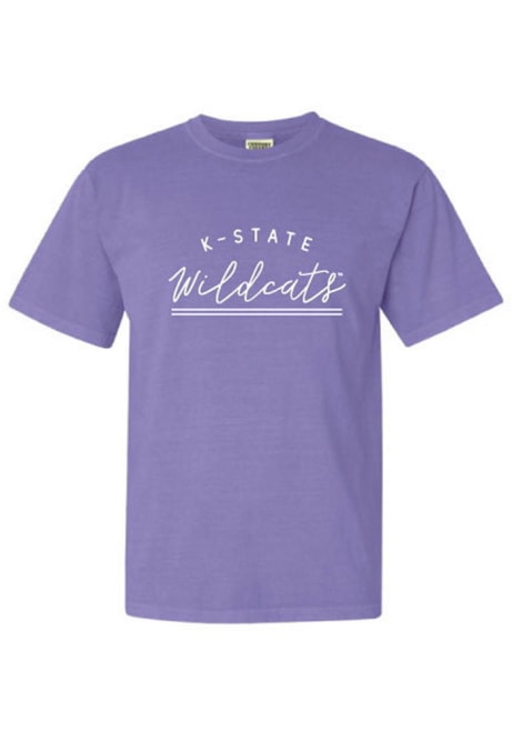 K-State Wildcats New Basic Short Sleeve T-Shirt - Lavender