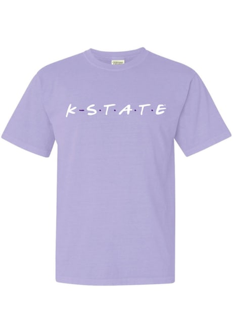 K-State Wildcats Wordmark Dots Short Sleeve T-Shirt - Lavender