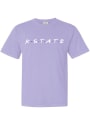 K-State Wildcats Womens Wordmark Dots T-Shirt - Lavender
