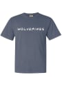 Michigan Wolverines Womens Wordmark Dots T-Shirt - Navy Blue