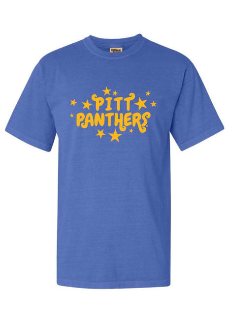 Pitt Panthers Star Short Sleeve T-Shirt - Blue