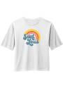 St. Louis Women's Rainbow Cropped Short Sleeve T-Shirt - White