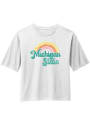Michigan State Spartans Womens Rainbow T-Shirt - White