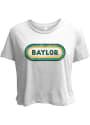 Baylor Bears Womens Ombre Oval T-Shirt - White