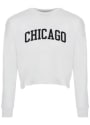 Chicago Womens College Font T-Shirt - White