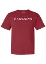 Indiana Hoosiers Womens Wordmark Dots T-Shirt - Crimson